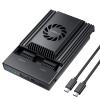 ineo Dual-Bay NVMe Clone Docking Built with Cooling Fan (Support Offline Clone Duplicator) [2608] view 1