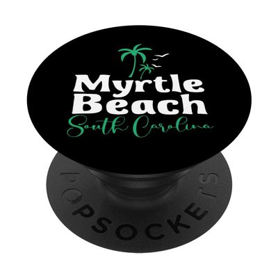 Myrtle Beach South Carolina Palm Trees Design PopSockets PopGrip: Swappable Grip for Phones & Tablets