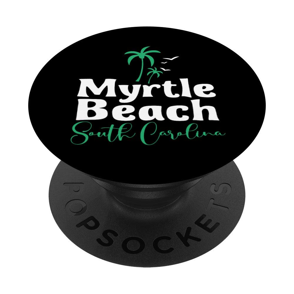 Myrtle Beach South Carolina Palm Trees Design PopSockets PopGrip: Swappable Grip for Phones & Tablets