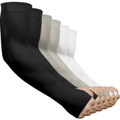 beister UV Protection Cooling Arm Sleeves, Women Men Summer Outdoor Sunblock Arm Cover with Thumb Hole