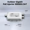 PROCET Gigabit PoE Injector 30W Outdoor PoE Power Injector Adapter IEEE802.3at, 6KV Surge Protection, Aluminum Alloy IP67 Waterproof, Wide Temp -40 to 149 for PTZ Cameras, Wireless AP, Base Station view 2