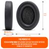 WC Wicked Cushions Extra Thick Earpads for Sony WH1000XM4 Headphones - Soft PU Leather Cushions, Luxurious Noise Isolating Memory Foam, Added Thickness Without Disabling On/Off Sensor | Black view 4