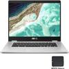 ASUS Chromebook C523, 15.6" FHD NanoEdge Display with 180 Degree Hinge, Intel Celeron N3350 Processor, 4GB LPDDR4 RAM, 64GB Storage, Chrome OS, Silver, Laptop Sleeve Protector, C523NA-IH44F view 3