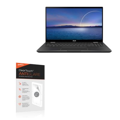 BoxWave Screen Protector Compatible with ASUS ZenBook Flip 15 UX564 - ClearTouch Anti-Glare (2-Pack), Anti-Fingerprint Matte Film Skin
