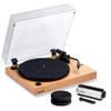 Fluance RT82 Reference High Fidelity Vinyl Turntable Record Player with Ortofon OM 10 Cartridge, Speed Control Motor, Record Weight, 3 in 1 Stylus and Record Cleaning Vinyl Accessory Kit view 1