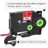 GREENCYCLE Compatible for Brother P Touch TZ TZe-431L1 Starry Laminated Glitter Rainbow Bling AZE Label Tape Black on Red 1/2" 12mm use in PTD210 PT-H100 PTH110 PT-D400AD PTD600 PT-1290 view 2