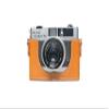 35 35E Case, BolinUS Handmade Genuine Real Leather Half Camera Case Bag Cover for Petri Color 35 35E Camera with Hand Strap (Yellow) view 1