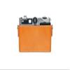 35 35E Case, BolinUS Handmade Genuine Real Leather Half Camera Case Bag Cover for Petri Color 35 35E Camera with Hand Strap (Yellow) view 2