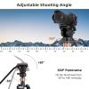 Cayer FP2450 Fluid Head Tripod, 75 inches Aluminium Video Tripod, 4-Section Compact Camera Tripod Monopod with Fluid Head for DSLR Camera, Camcorder, Load Capacity up to 13.2 Pounds view 2