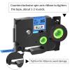 GREENCYCLE Compatible for Brother P Touch TZ TZe-531L1 Starry Laminated Glitter Rainbow Bling AZE Label Tape Black on Blue 1/2" 12mm use in PTD210 PT-H100 PTH110 PT-D400AD PTD600 PT-1290, 4 Pack view 2