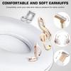 6S Wireless Bluetooth Headphones Over Ear, Hi-Fi Stereo Foldable Wireless Stereo Headsets Earbuds with Built-in Mic, Volume Control, FM for iPhone/Samsung/iPad/PC (White & Gold) view 3