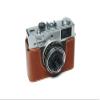35 RC Case, BolinUS Handmade Genuine Real Leather Half Camera Case Bag Cover for Olympus 35 RC Camera with Hand Strap (LavaBrown) view 3
