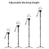Cayer FP34 Monopod with Feet, 71 inch Aluminum Telescopic Camera Monopod with Fluid Head and 3-Leg Tripod Base for DSLR Video Cameras Camcorders, Supporting up to 13.2 lbs view 4