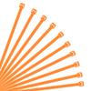 XINGO 10 Inch Cable Zip Ties (500 Pack), 40 Lbs Tensile Strength-Heavy Duty, Self-Locking Nylon Plastic Nylon Wire Ties for indoor and outdoor use(Orange) view 1