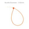 XINGO 10 Inch Cable Zip Ties (500 Pack), 40 Lbs Tensile Strength-Heavy Duty, Self-Locking Nylon Plastic Nylon Wire Ties for indoor and outdoor use(Orange) view 4