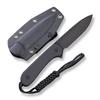 CIVIVI Fixed Blade Elementum Knife 3.98" D2 Blade, Flat G10 Handles, Belt Knife with Kydex Sheath, Tied Paracord Lanyard, Clip for Outdoor EDC C2105A view 2