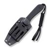 CIVIVI Fixed Blade Elementum Knife 3.98" D2 Blade, Flat G10 Handles, Belt Knife with Kydex Sheath, Tied Paracord Lanyard, Clip for Outdoor EDC C2105A view 3