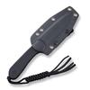 CIVIVI Fixed Blade Elementum Knife 3.98" D2 Blade, Flat G10 Handles, Belt Knife with Kydex Sheath, Tied Paracord Lanyard, Clip for Outdoor EDC C2105A view 4