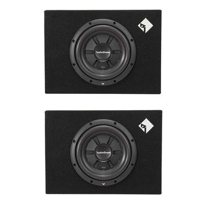 10" 400 Shallow Car Subwoofer Sub Enclosure (2 Pack)