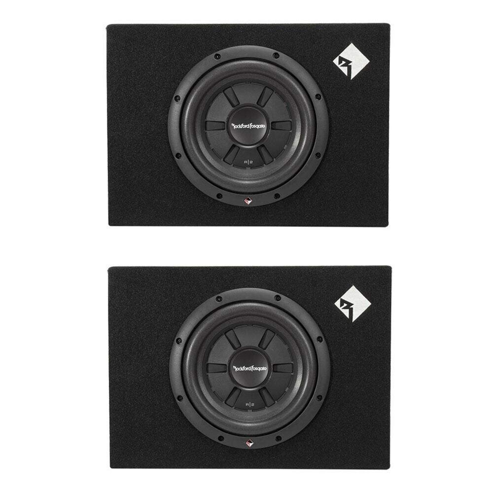 10" 400 Shallow Car Subwoofer Sub Enclosure (2 Pack)
