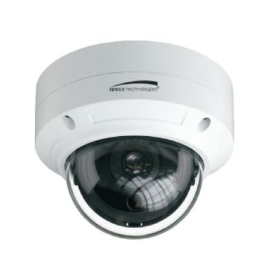 Speco Technologies O4D6 4MP IR Outdoor Network Dome Camera with Advanced Analytics, Built-in Microphone and 2.8mm Fixed Lens, RJ45 Connection