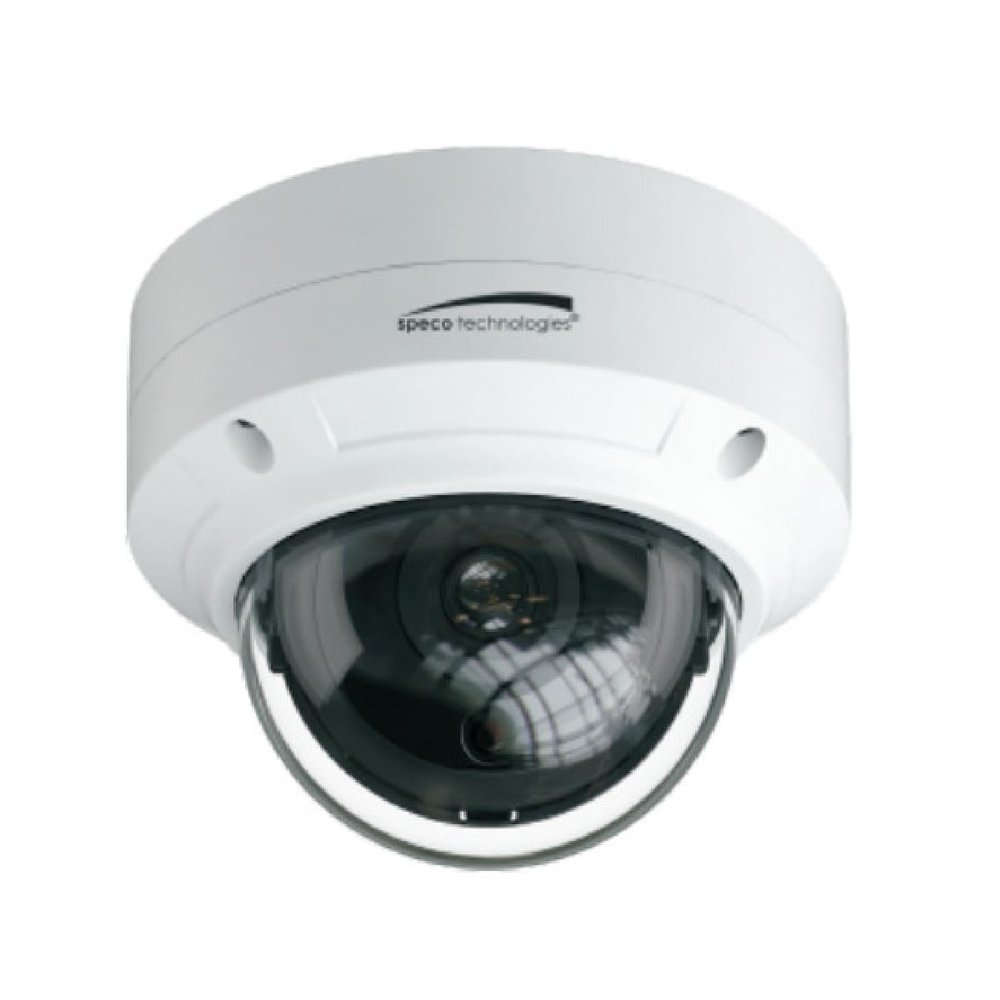 Speco Technologies O4D6 4MP IR Outdoor Network Dome Camera with Advanced Analytics, Built-in Microphone and 2.8mm Fixed Lens, RJ45 Connection