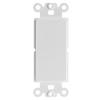 4 Port Keystone Wall Plate - White view 1