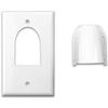 Single Gang Bulk Wire Wall Plate White- view 1