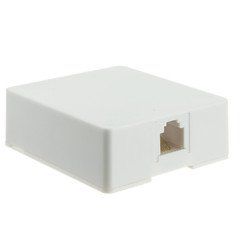2 Port Keystone Wall Plate44; Single Gang - Beige
