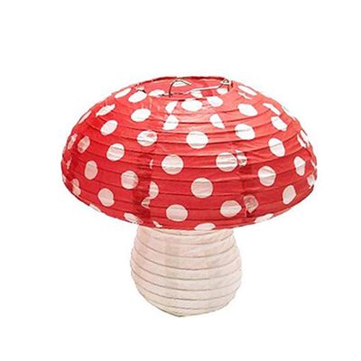 MOMOJIA Mushroom Shaped Paper for Birthday Party Decor Hanging 3D Mushroo 3Pcs