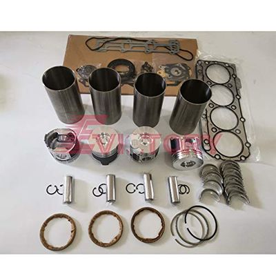 for YANMAR 4D84 4TN84 4TN84L 4TN84E 4D84E 4TNE84 Engine Repair Overhaul Rebuild kit + 8pcs Guides+ Valve + 1p Water Pump 1PC Connecting Rod conrod