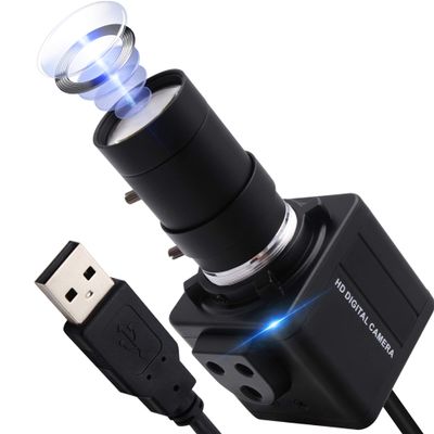 ALPCAM USB Camera 4K Ultra HD Webcam with 5-50mm Varifocal Lens USB Camera High Resolution 3840P Optical Web Camera,Manual Zoom Conference Webcam Support OPENCV on Mac/Window/Linux