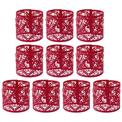 Uonlytech Candle Holder Wraps Hollow Lampshades for Small Candle Lights 4.92X1.37X1.77In Decorative Wraps Votive Lamp Covers for Home and Party Ambiance