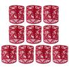 Uonlytech Candle Holder Wraps Hollow Lampshades for Small Candle Lights 4.92X1.37X1.77In Decorative Wraps Votive Lamp Covers for Home and Party Ambiance view 1