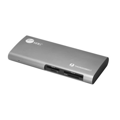 SIIG 8K Thunderbolt 3 Dock with 40 Gbps, 60W Charging, Single 8K or Dual 4K@60Hz for DisplayPort for Windows and Mac, XQD/SD/CFast/TF Card Reader, DP 1.4, Includes 2.3ft TB3 Cable (JU-DK0G11-S1)