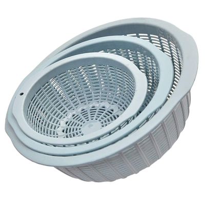 DOITOOL 3pcs Plastic Kitchen Drain Baskets for Washing Fruits Vegetables Multi-functional Strainers for Home Use and Food-safe Material