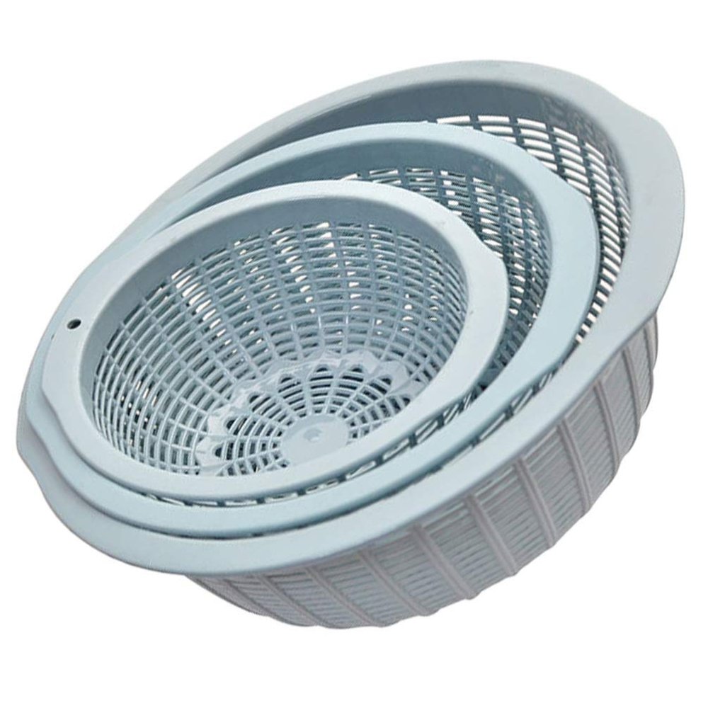 DOITOOL 3pcs Plastic Kitchen Drain Baskets for Washing Fruits Vegetables Multi-functional Strainers for Home Use and Food-safe Material