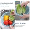 DOITOOL 3pcs Plastic Kitchen Drain Baskets for Washing Fruits Vegetables Multi-functional Strainers for Home Use and Food-safe Material view 2