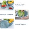 DOITOOL 3pcs Plastic Kitchen Drain Baskets for Washing Fruits Vegetables Multi-functional Strainers for Home Use and Food-safe Material view 3