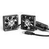 ELUTENG Dual 40mm USB Fan with 3 Speeds Adjustable 5V PC Fan Max 5500RPM 40mm * 40mm * 25mm Mini Case Fan Quiet Computer Fan Compatible for PC, TV Box, Router, Xbox, PlayStation view 1