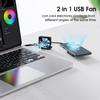 ELUTENG Dual 40mm USB Fan with 3 Speeds Adjustable 5V PC Fan Max 5500RPM 40mm * 40mm * 25mm Mini Case Fan Quiet Computer Fan Compatible for PC, TV Box, Router, Xbox, PlayStation view 3