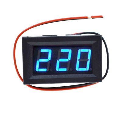 0.56 inch LED Display DC 4.5-30V Two-wire Digital Voltmeter Met Omgekeerde Polariteit voltmeter Voor Circuit Meting (blue)