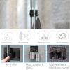 homeasy Mop Broom Holder No Drill, Mop Broom Organizer Wall Mounted Heavy Duty with Hooks Hanger, Self Adhesive Stainless Steel 4Pcs for Bathroom, Kitchen, Office (Black) view 3
