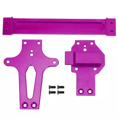 VGEBY Aluminum Alloy RC Radio Tray, Durable and Lightweight Upgrade for 124019 RC Car, RC Car Accessories, for RC Enthusiasts and Model Upgrades