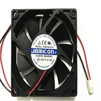 for 8015 JF0815S1H-R Fan-12V 0.17A 80MM 2-Wire Cooling Fan