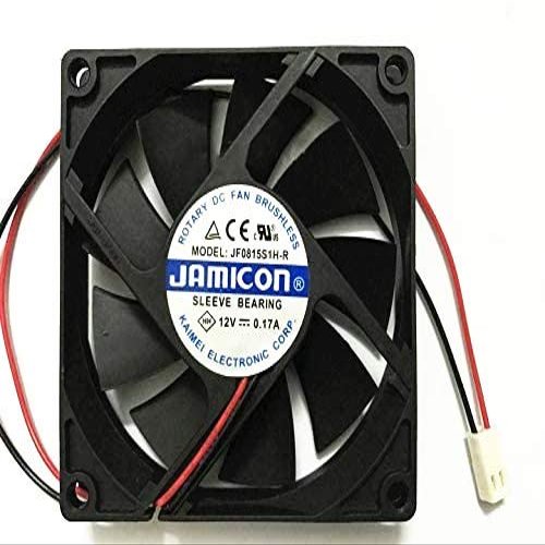 for 8015 JF0815S1H-R Fan-12V 0.17A 80MM 2-Wire Cooling Fan