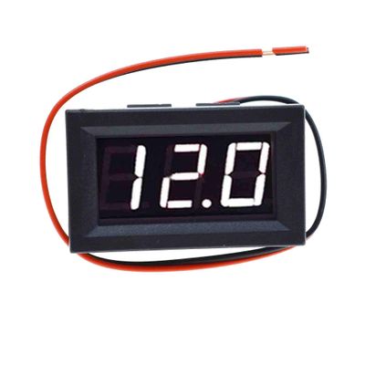 0.56 inch LED Display DC 4.5-30V Two-wire Digital Voltmeter Met Omgekeerde Polariteit voltmeter Voor Circuit Meting (white)