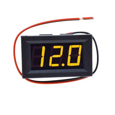 0.56 inch LED Display DC 4.5-30V Two-wire Digital Voltmeter Met Omgekeerde Polariteit voltmeter Voor Circuit Meting (yellow)
