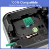 GREENCYCLE 10 Pack Compatible for Ptouch TZe731 AZE-731 TZ731 TZ-731 1/2" 12mm 0.47 inch Laminated Black on Green TZ AZe Tapes Used in PTD210 PT-D200 PTD600 D400 PTH110 Label Makers view 2