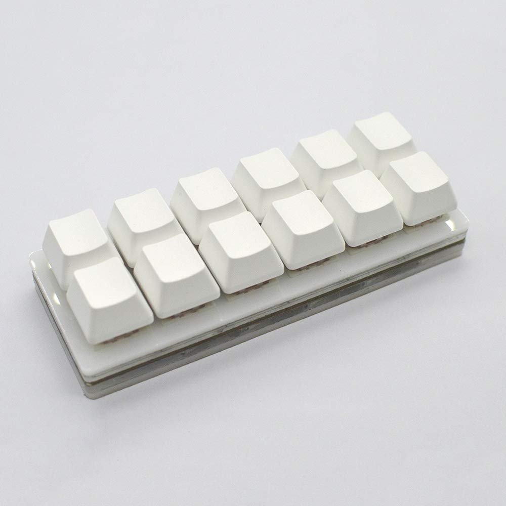 12 Keys Mini USB Mechanical Keyboard Hot Swappable Key Define Key User Keyboards for Windows Linux MacOS Android Raspberry Pi